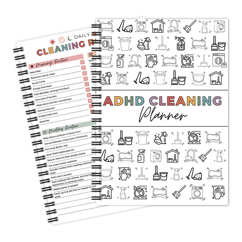 Cross-border new ADHDCLEANING home cleaning schedule, annual cleaning list, plan book, in stock
