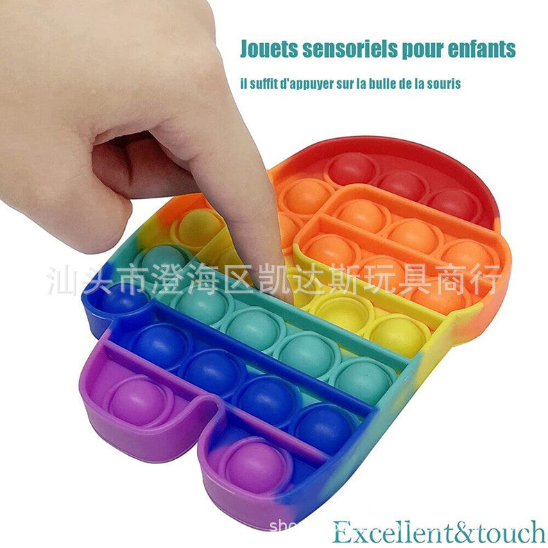 Cross-border stress-relief toy set toy releases pop bubbles with infinite cubes, easy to carry, suitable for children